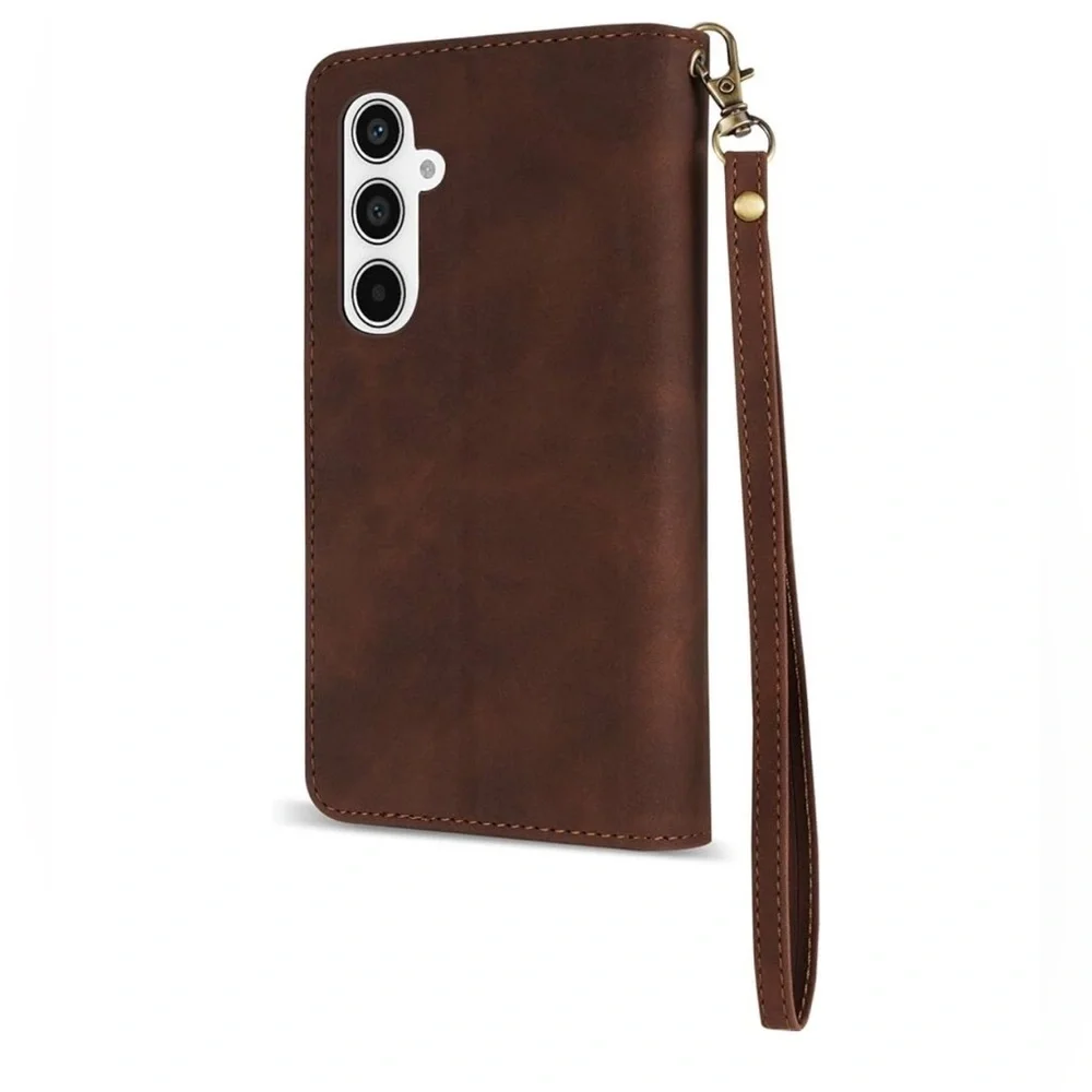 ZZXX CASE SLIM CREATIVE CASE SAMSUNG GALAXY A55 5G CASE WALLET BROWN COFFEE